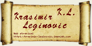 Krasimir Leginović vizit kartica